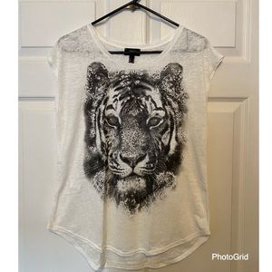 MNG Jeans Tiger T-shirt Size S